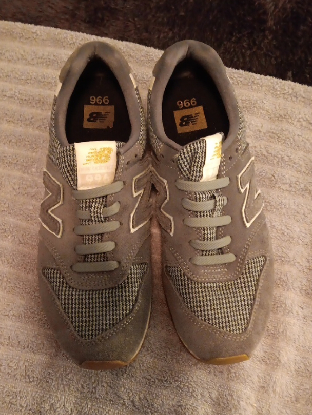 New Balance Men's Gray 966 Casual Sneakers